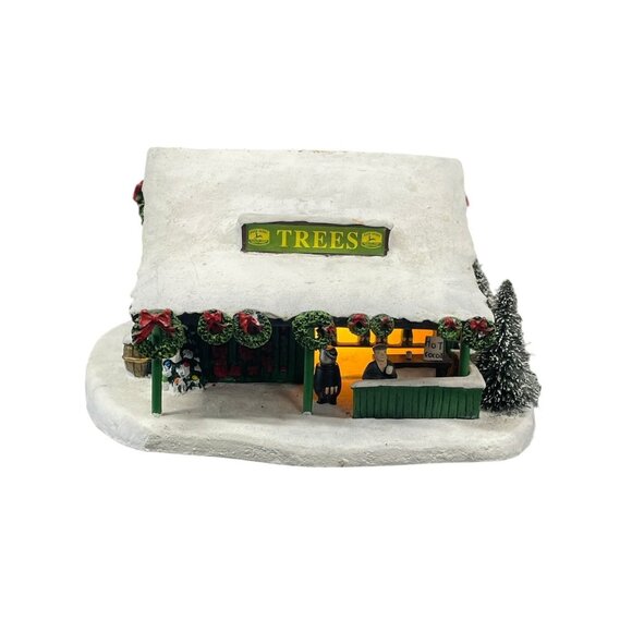 Hawthorne Village Homestead Tree Stand John Deere Christmas Village 7.5W Lighted - Picture 1 of 6